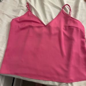 a new day pink satin tank top